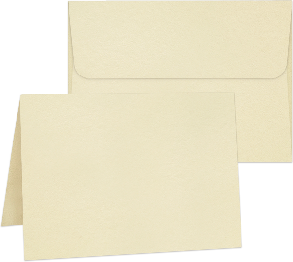 Grafische 45 ivoorkleurige A7-kaarten met enveloppen